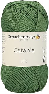 1 Skein/Pack Schachenmayr (SMC) Catania Originals Yarn, Each Ball 1.76 Oz (50gr) / 136 Yards (125 m), 100% Mercerized Cotton for Knitting and Crochet Yarn, Sport Weight, 212 - Khaki