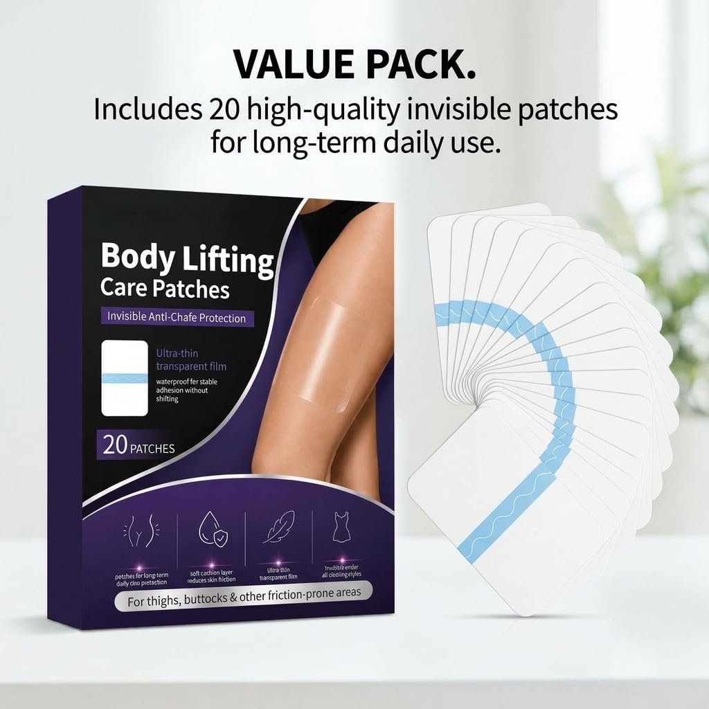 Jesige Invisible Thigh Lift Tape, Waterproof Sweatproof Body Patches, 20PCS