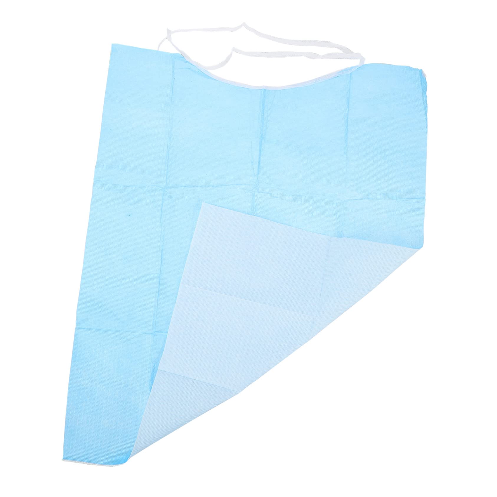 GANAZONO Einweg Lätzchen Zufällige Farbe aus Pvc für Erwachsene und Senioren Einfaches Design 120 Stück mit Dreilagiger Struktur für Sofortige Absorption für Alltag