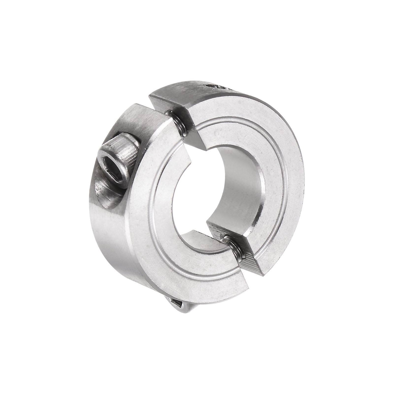 4-Pcs Set Screw Shaft Collars - 5/16" Bore, 5/8" OD, Zinc Plated Steel For Rods & Axles