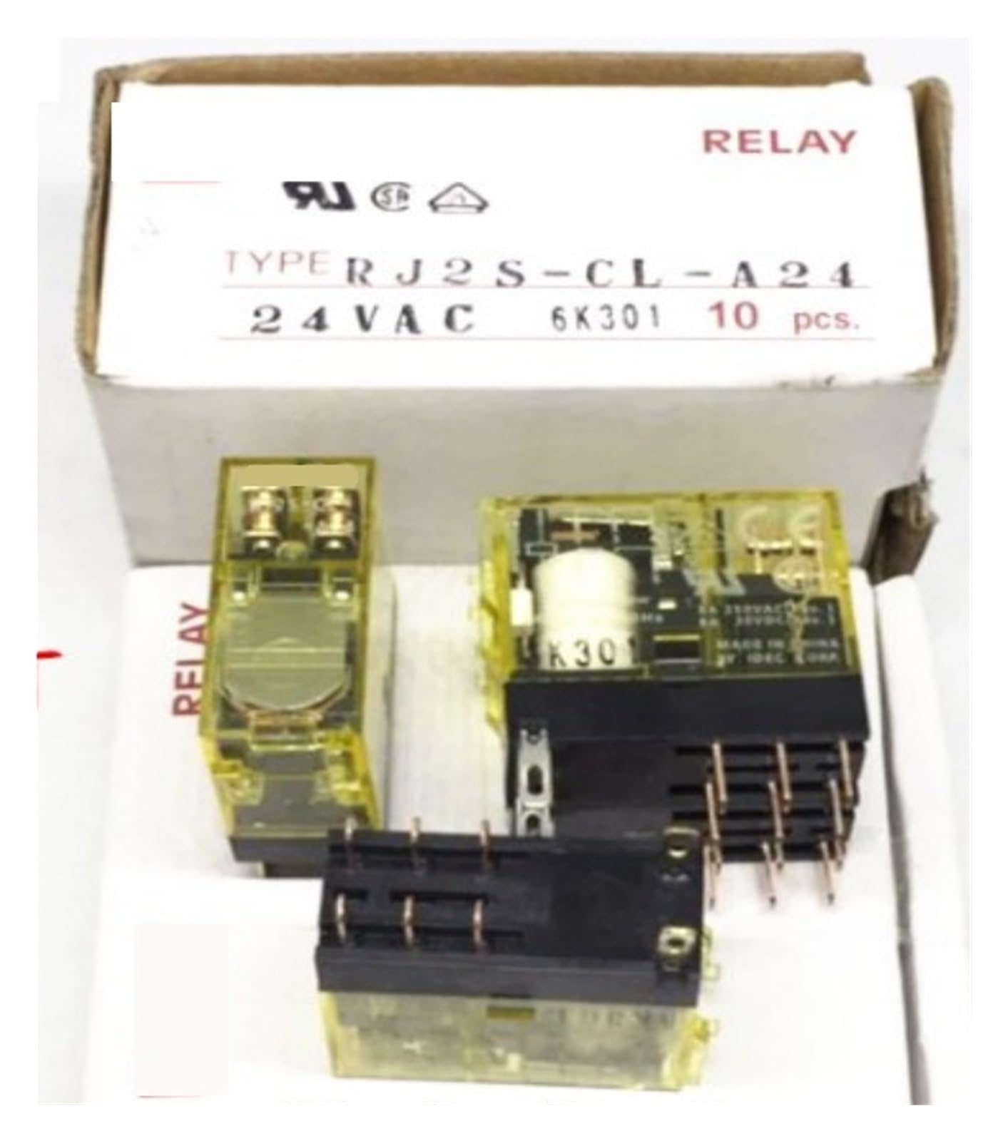 NACODLUL 10pcs Relay RJ2S-CL-A24 RJ2SCLA24
