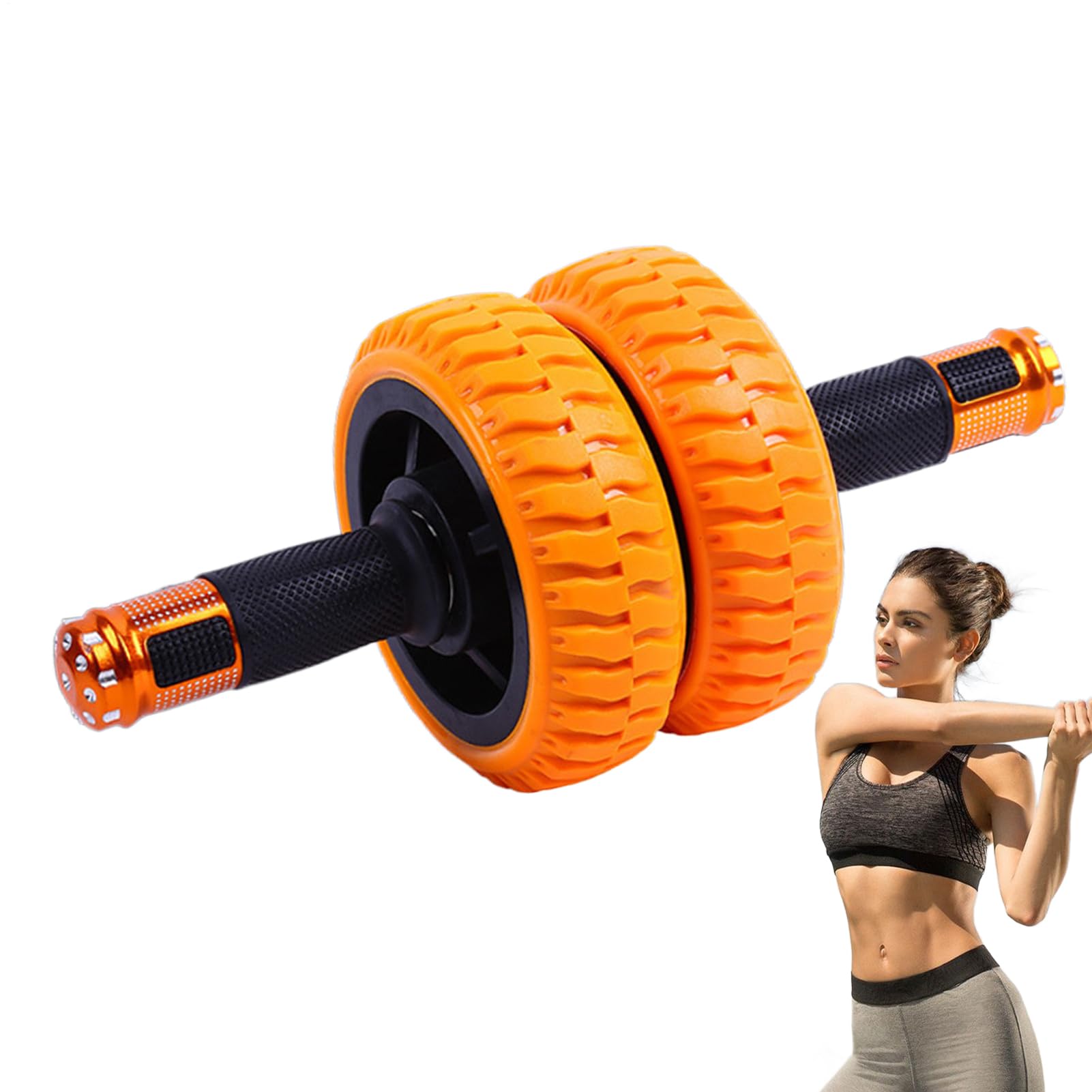 Ruota Ab Roller Attrezzo Allenamento Addominali Casa Fitness | Ruota per Addominali 15 Cm Allenamento Per Interni Famiglia Esterni Ufficio Viaggio Lavoro