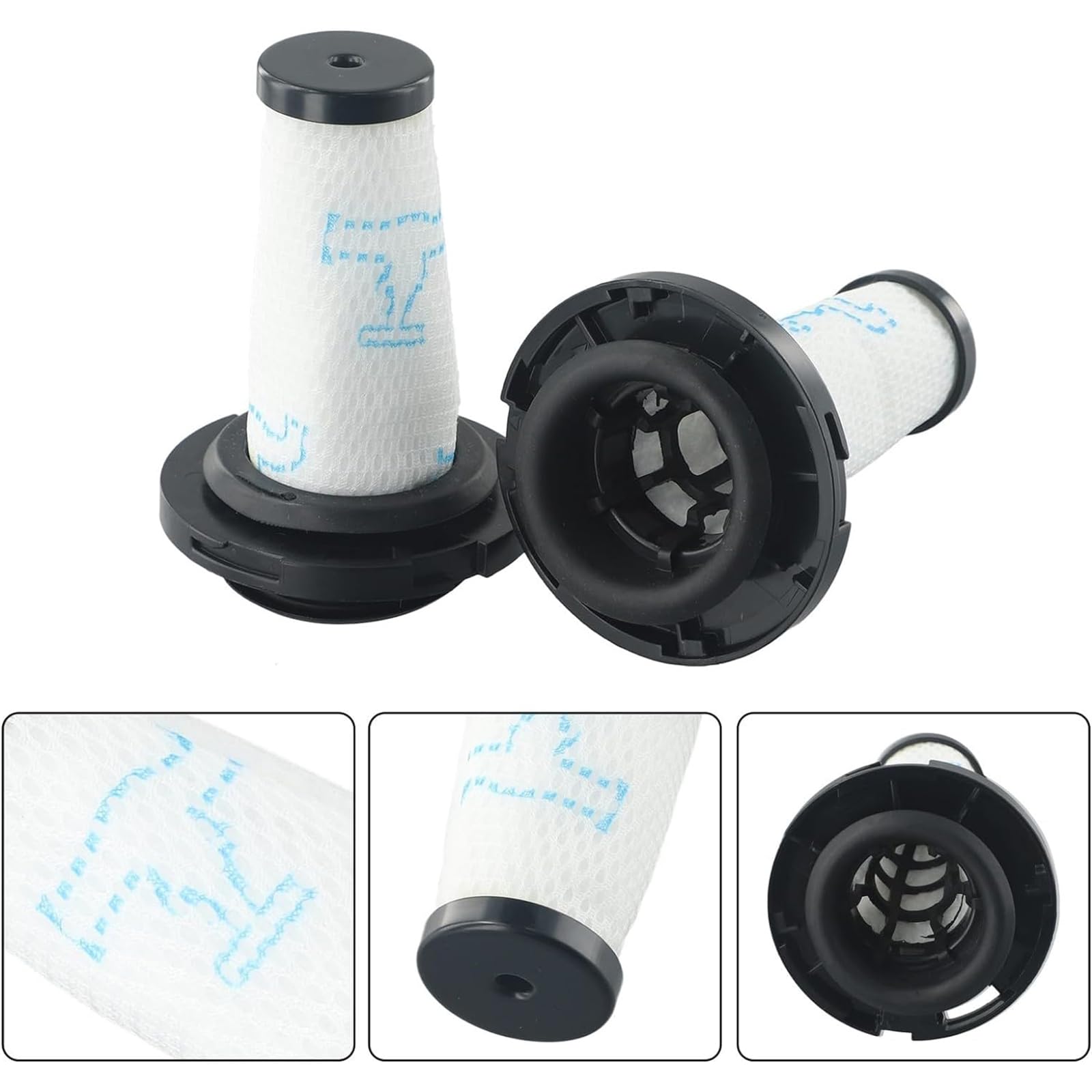 Waremax 2 Filtri di Ricambio per Aspirapolvere Rowenta X-Force Flex 9.60/Rowenta X-Nano senza fili, Filtro in Schiuma Lavabile e Riutilizzabile per Rowenta ZR009010