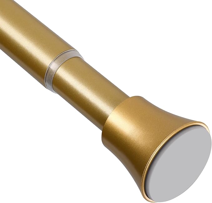 EBOATOP Gold Shower Curtain Rod Tension Curtain Rod