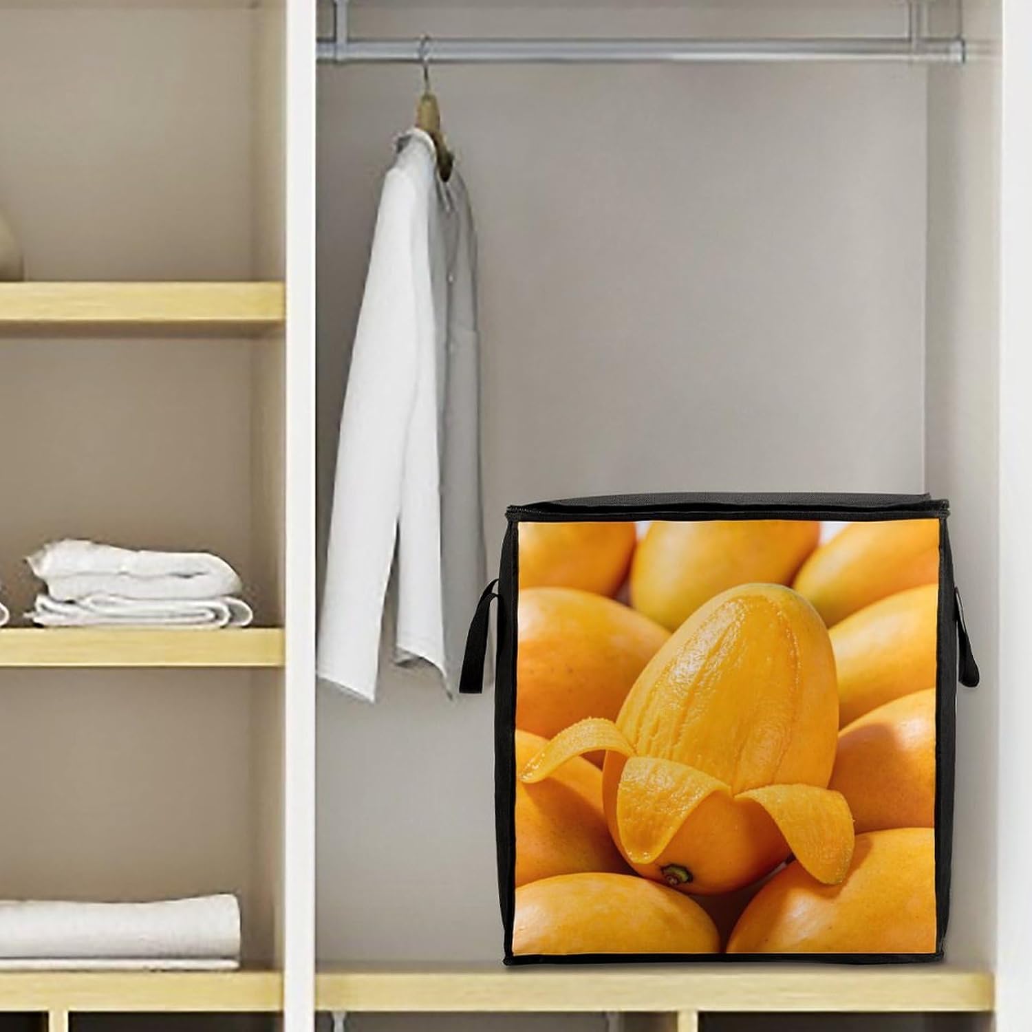 Mango Comforter Storage Bag Moving Bag | Clothes Storage Bins-70L,Moving Bag With Dual Handles For Easy Carrying, Zipper Design Durability for Home,Bedroom,Closet