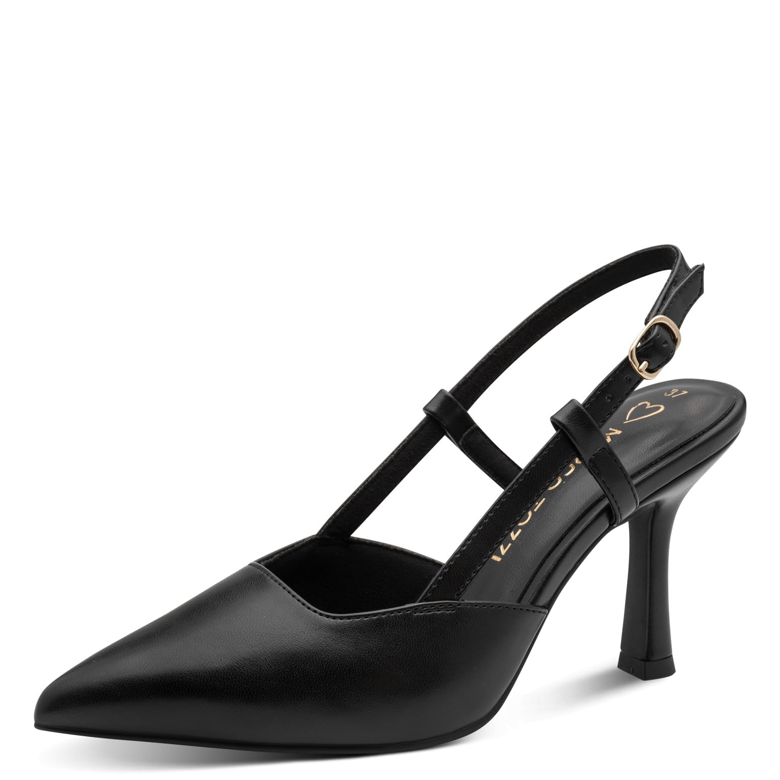MARCO TOZZI Women Pumps Soft Feel Me Footbed Soft Lining Stylish, Black (Black), 8.5 UK