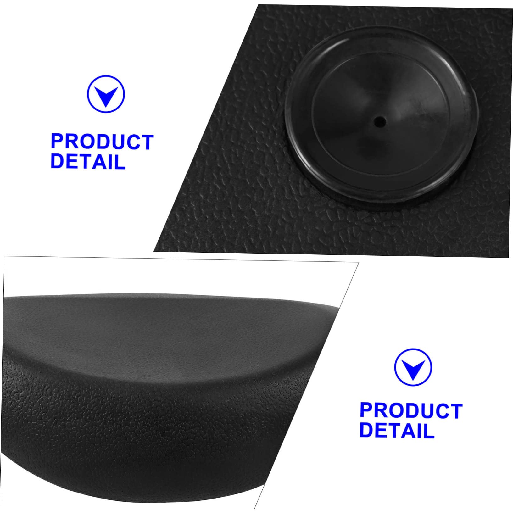 Cuscino Vasca da Bagno in Pu Nero Ventose Antiscivolo Supporto Testa Ergonomico per Vasca e Spa senza Odore e Riciclabile per Relax