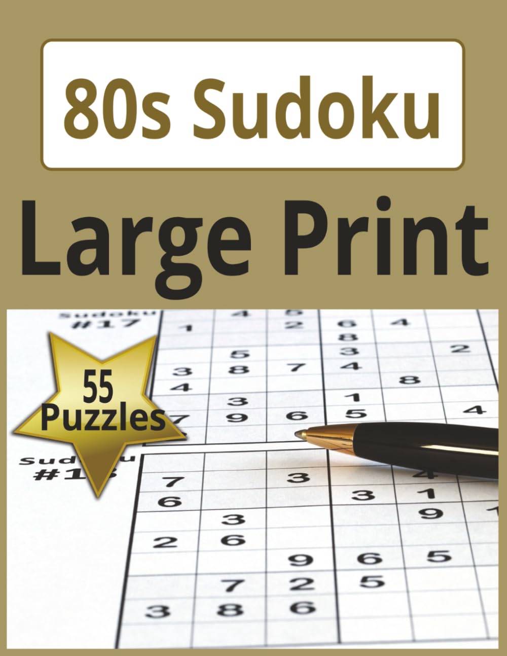 80s Sudoku: Large Print Sudoku, 8.5x11 inch Size , Sudoku Puzzles for Teens Adults and Seniors , 55 Puzzles with Solutions