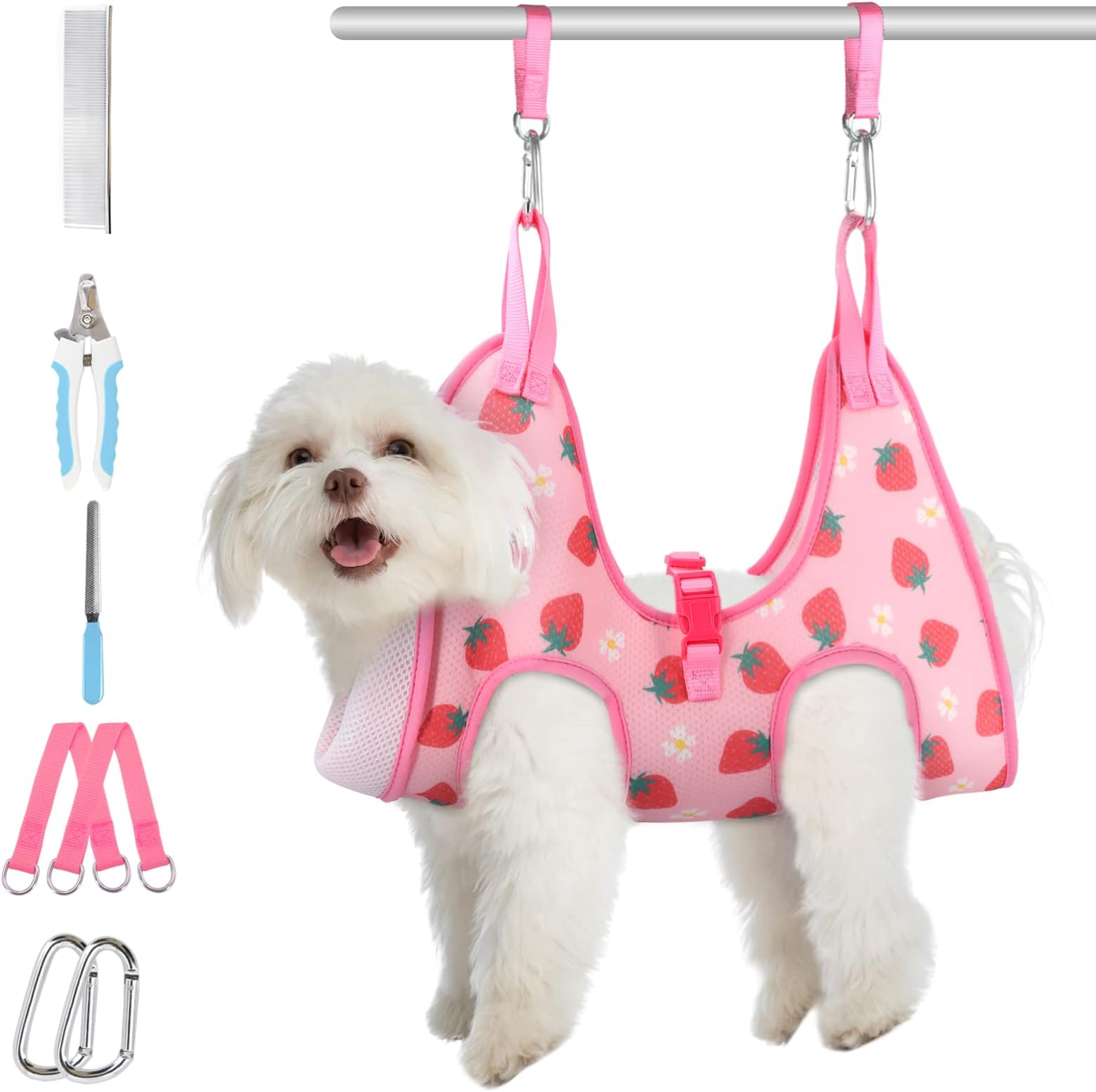 Dog Grooming Hammock Harness for Large Dogs with Nail