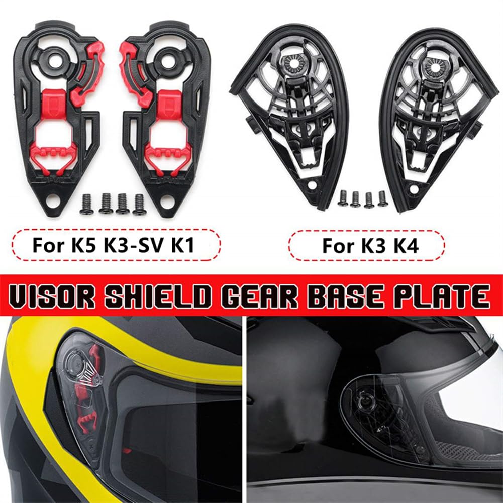 Helmet Visor, K3 Visor Gear Base Plate Replacement for AGV K4 K5S K3SV K1S K4 K3 Helmet Accessories Pivot Kit : Automotive
