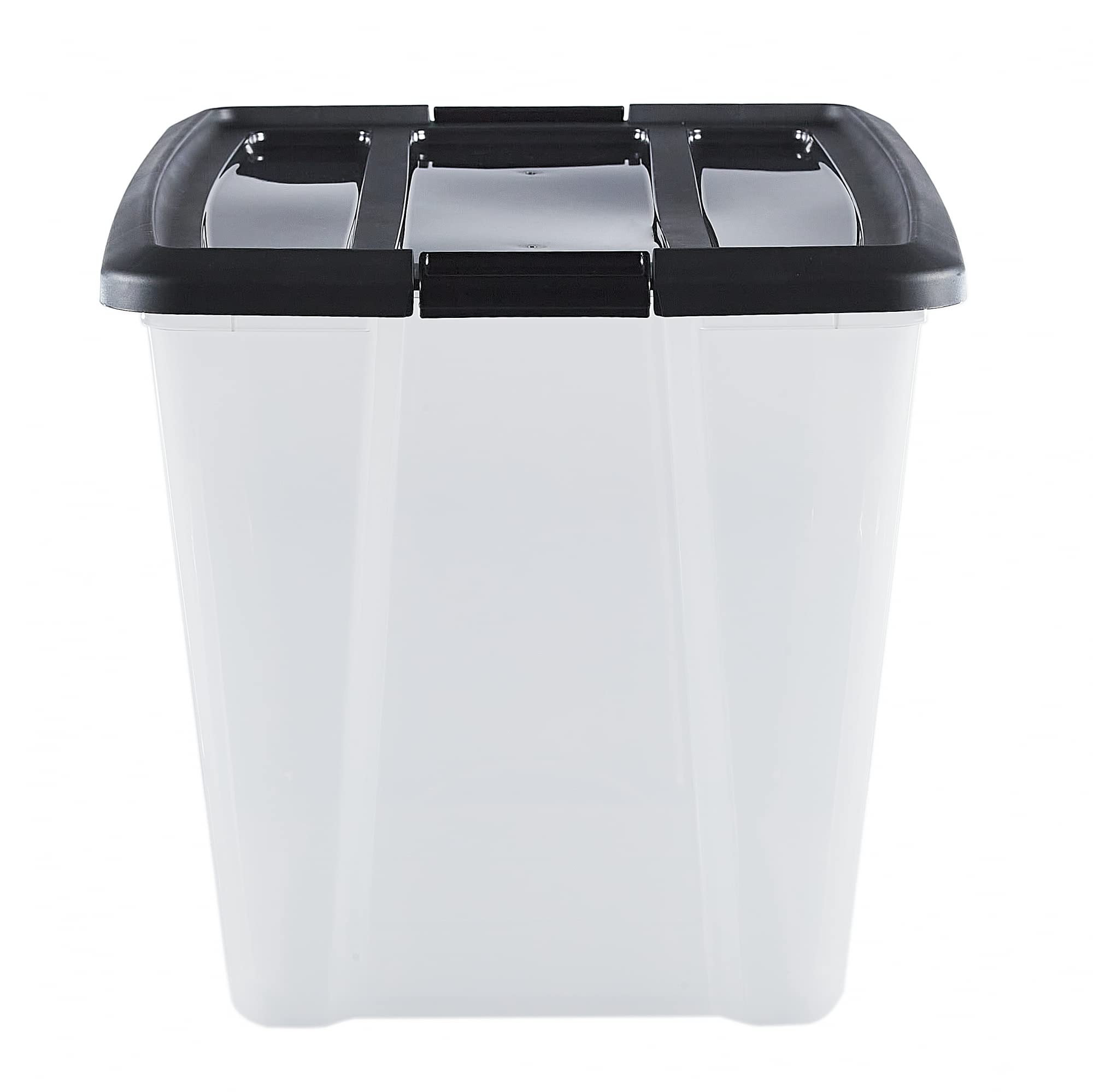 Scatole Portaoggetti Con Coperchio Iris Ohyama | 60L, Lotto Di 4, Trasparenti - Foto 7