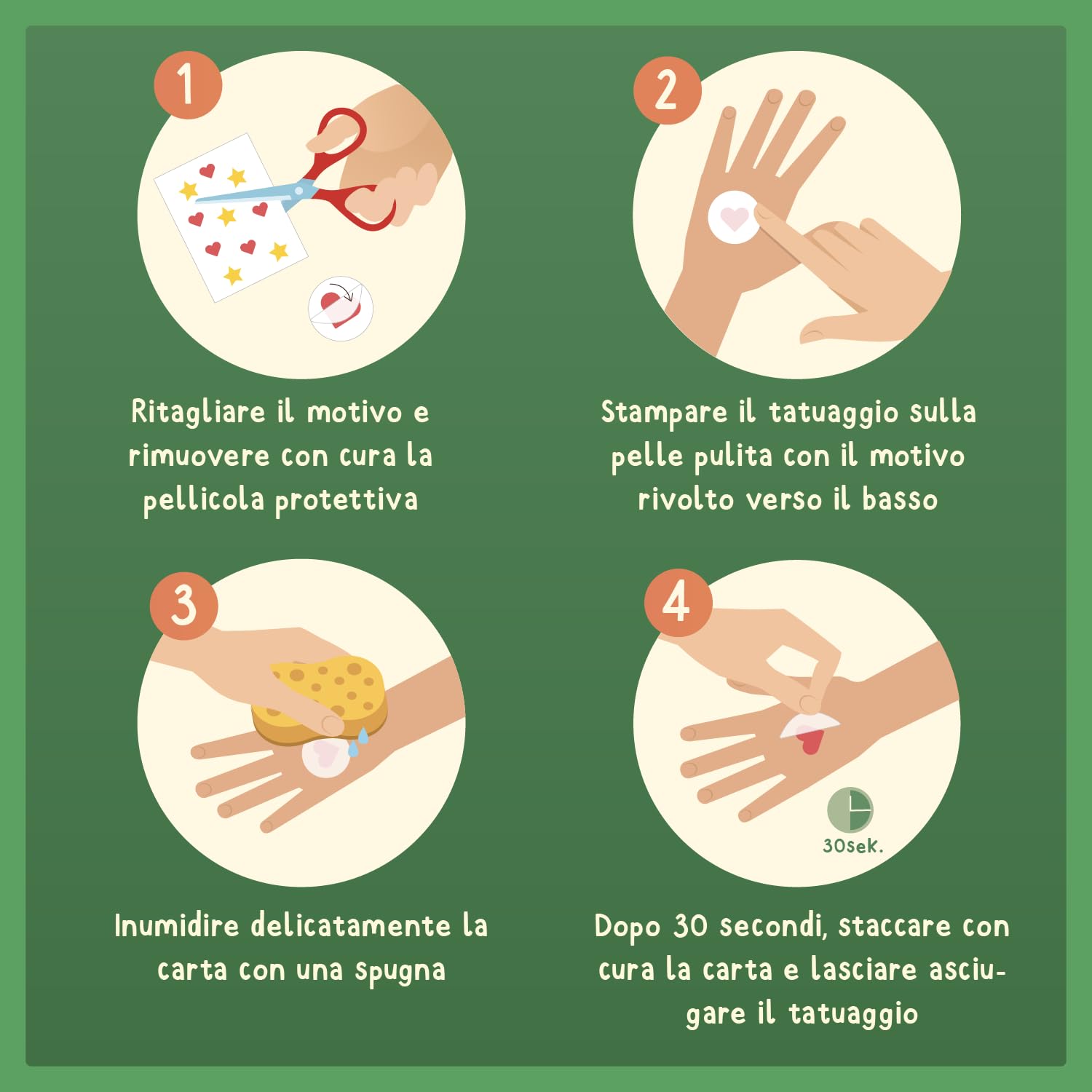 Famifidus 120 Tatuaggi per Bambini | gadget festa compleanno bambini – dermatologicamente OTTIMO e skin-friendly |