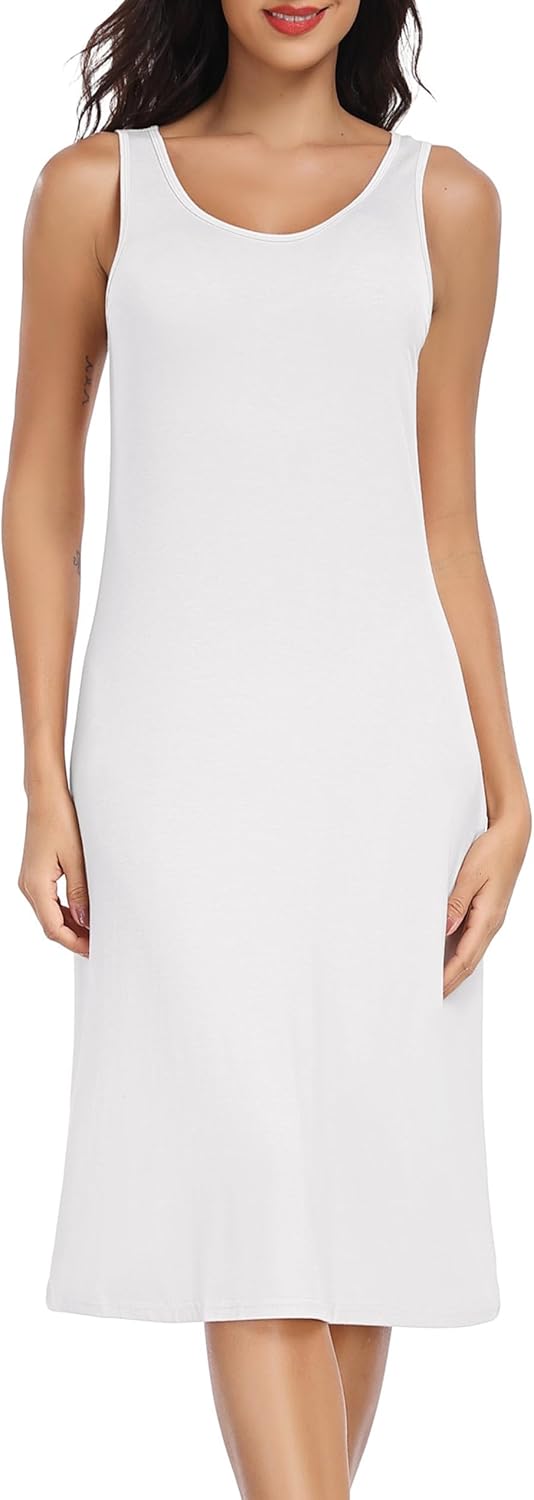 Lovasy Full Slip for Women Under Dress Long Wide Straps Slips Sleeveless Tank Tops Dresses Nightgown S-3XL - Image 4