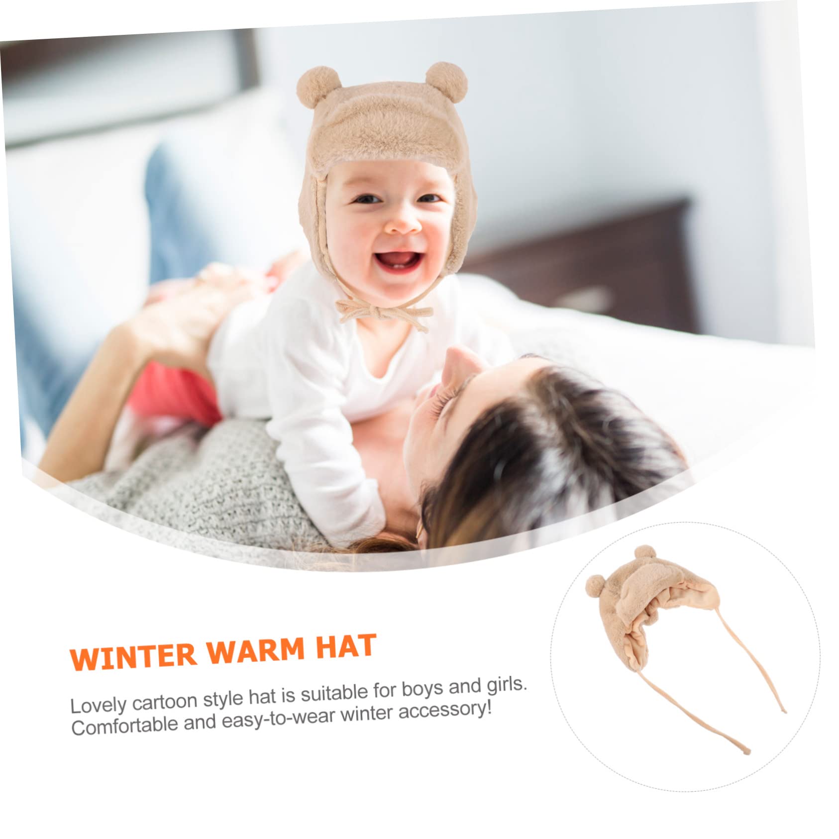 FOMIYES Cute Plush Ear Flap Hat for Warm Cartoon Headgear for Parties and Costumes Cozy Fuzzy Beanie for Boys