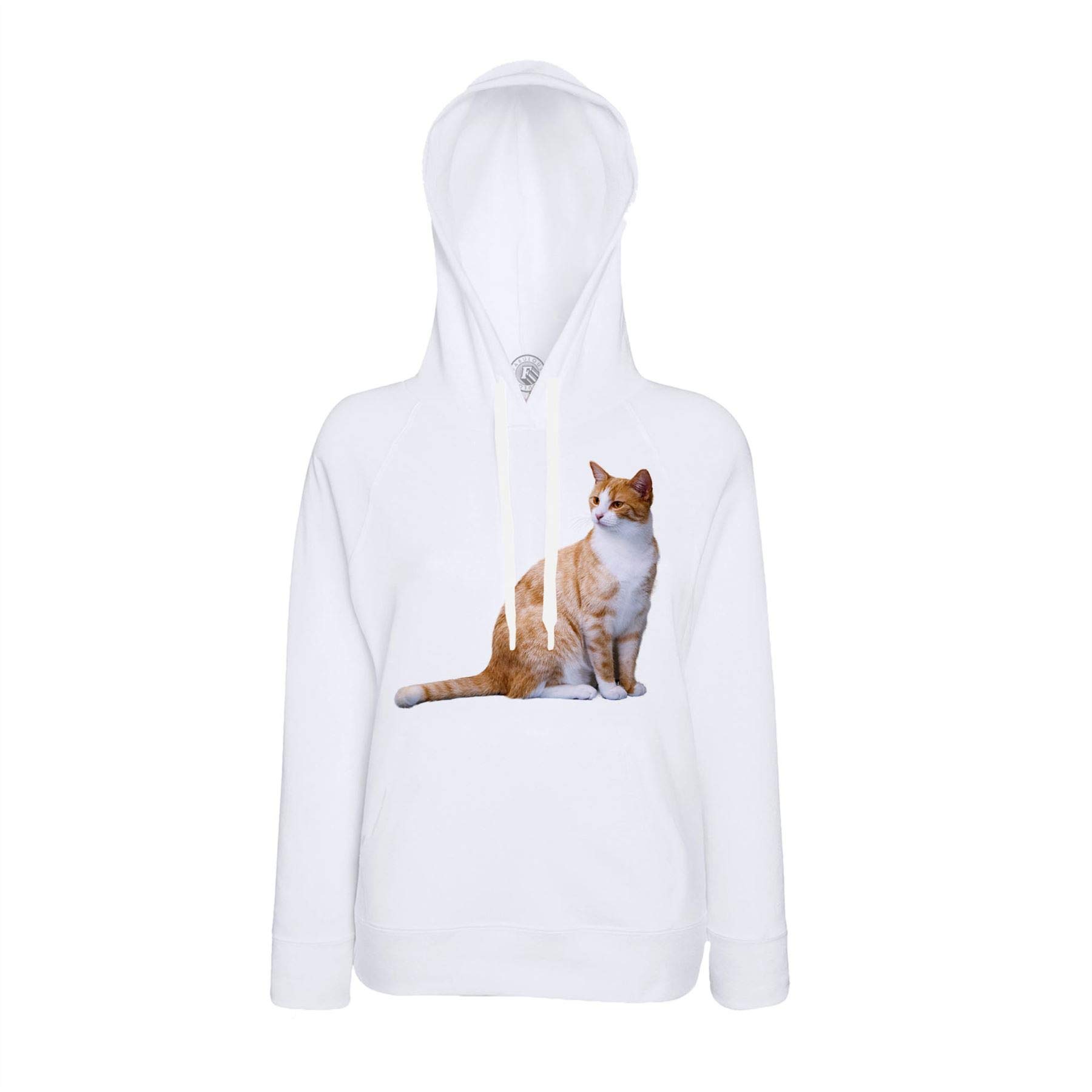 Sweat à capuche gros chat roux pour passionnés de félins mignons - 2
