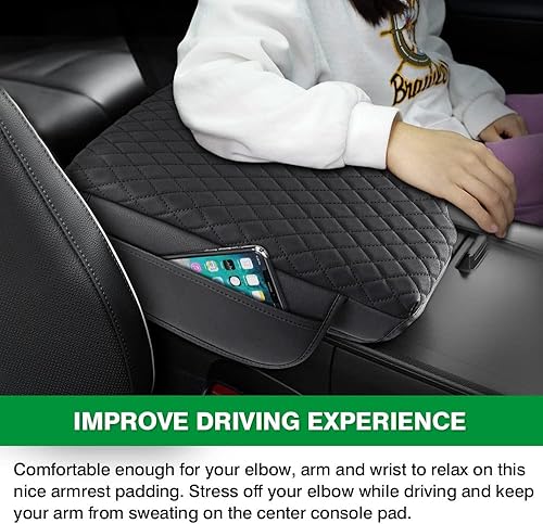Miniatura 4 de Shademax Funda para consola central, funda de reposabrazos para Hyundai Palisade 2020, 2021, 2022, 2023, 2024, 2025, 2026, almohadilla de consola