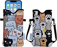 Vista 34 de Tainada Funda de neopreno para teléfono para hombres y mujeres con correa cruzada/cordón para el cuello para iPhone 17/16/15 Pro Max, Air, 16/15