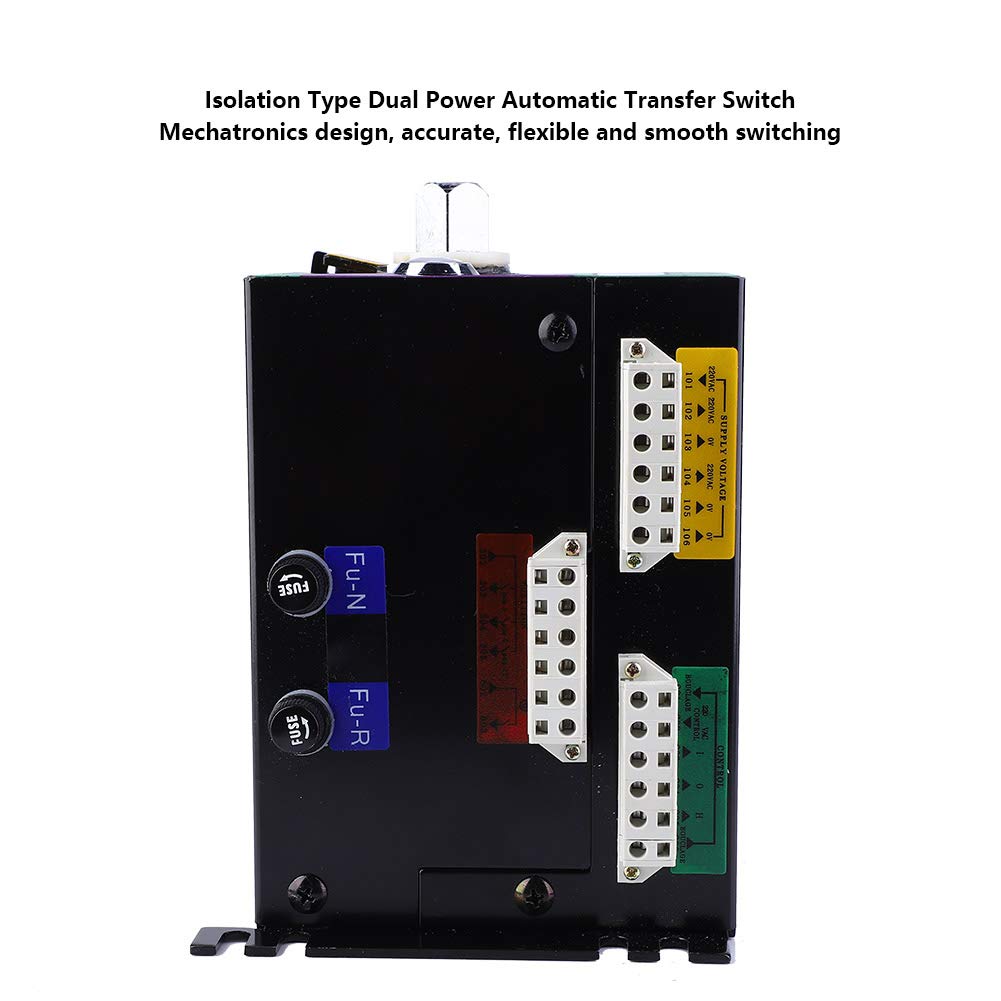 Naroote Interruptor de Transferencia Automática de Doble Potencia 160A 4P, Diseño Confiable y Seguro con Múltiples Funciones para Sistemas de Suministro de Energía