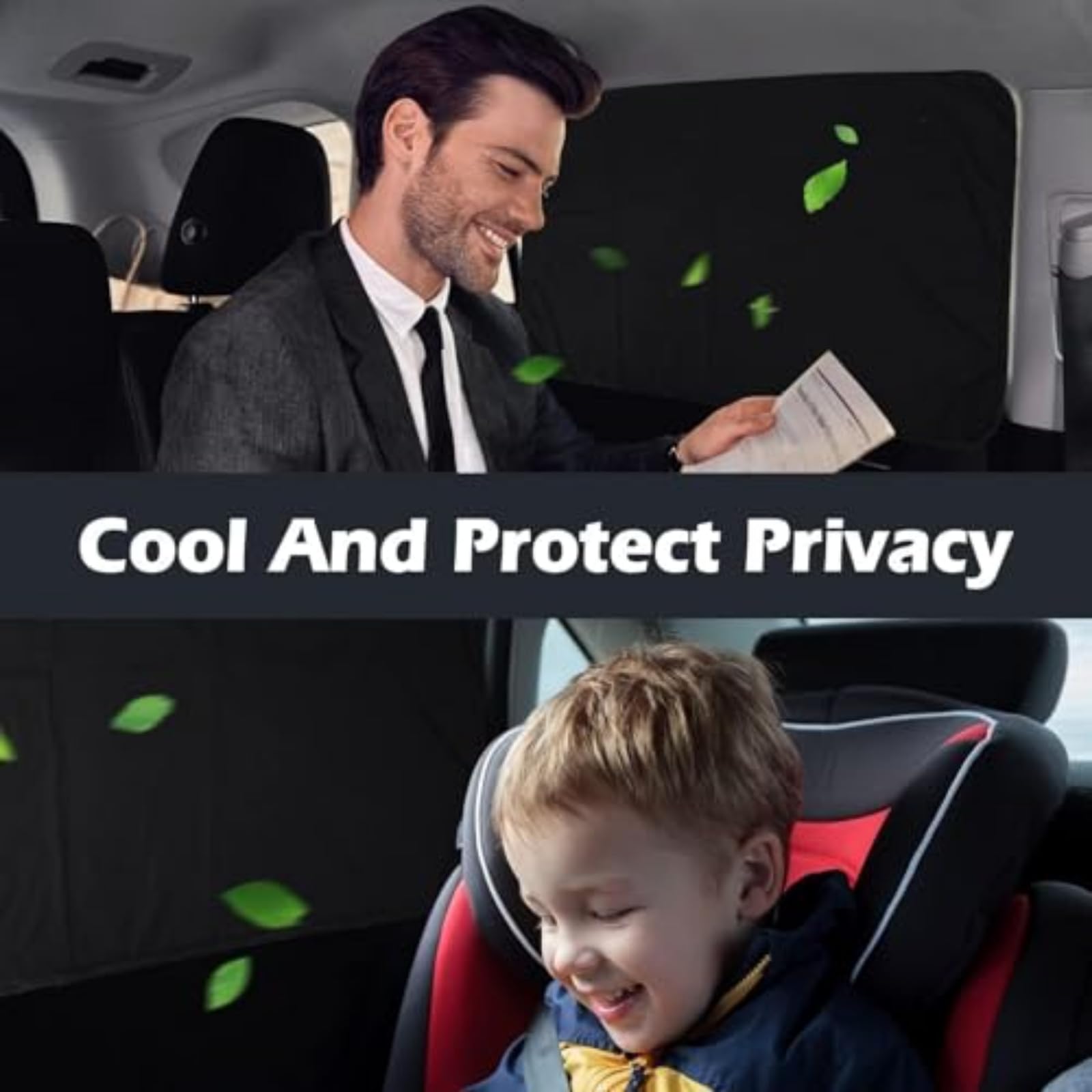 Tendine Parasole Auto Jeep Avenger 2023-2025 UV Magnetic Privacy