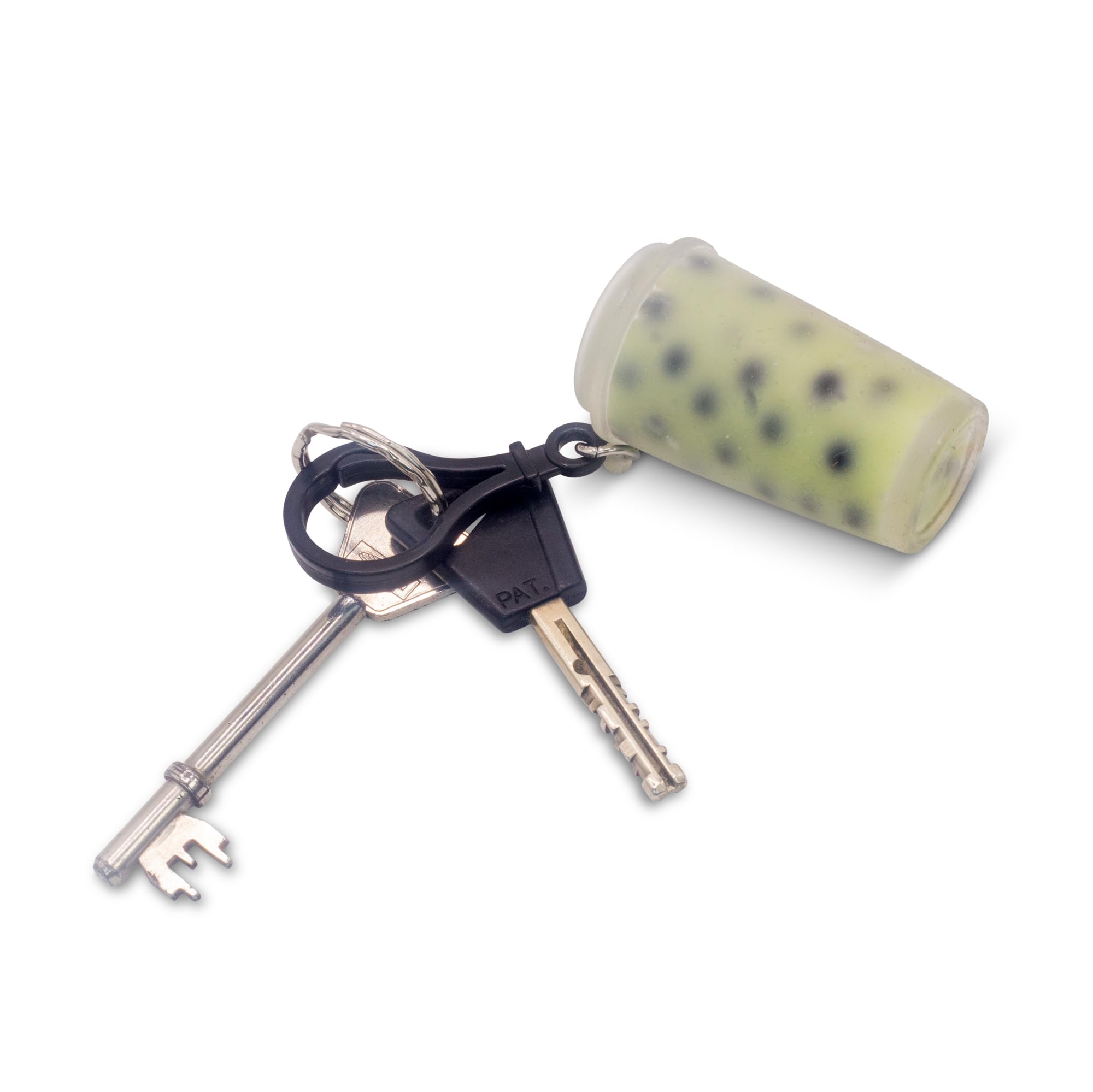 Tobar SCRUNCHEMS BUBBLE TEA KEYCHAIN Stress Squsih Ball Toy, Assorted Designs and Colours
