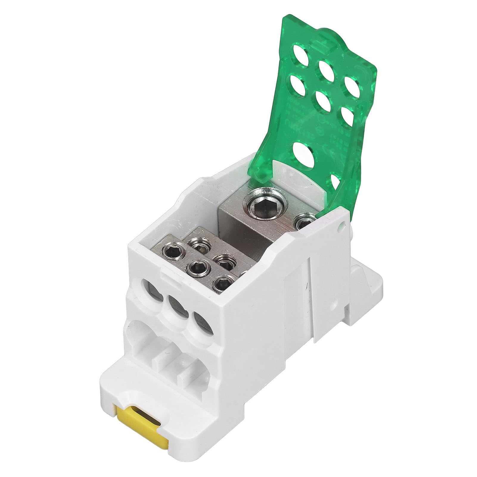 Tyenaza Caja de Distribución de Terminales UKK-125A, C45 Unipolar, para Gabinetes de Energía (Verde)