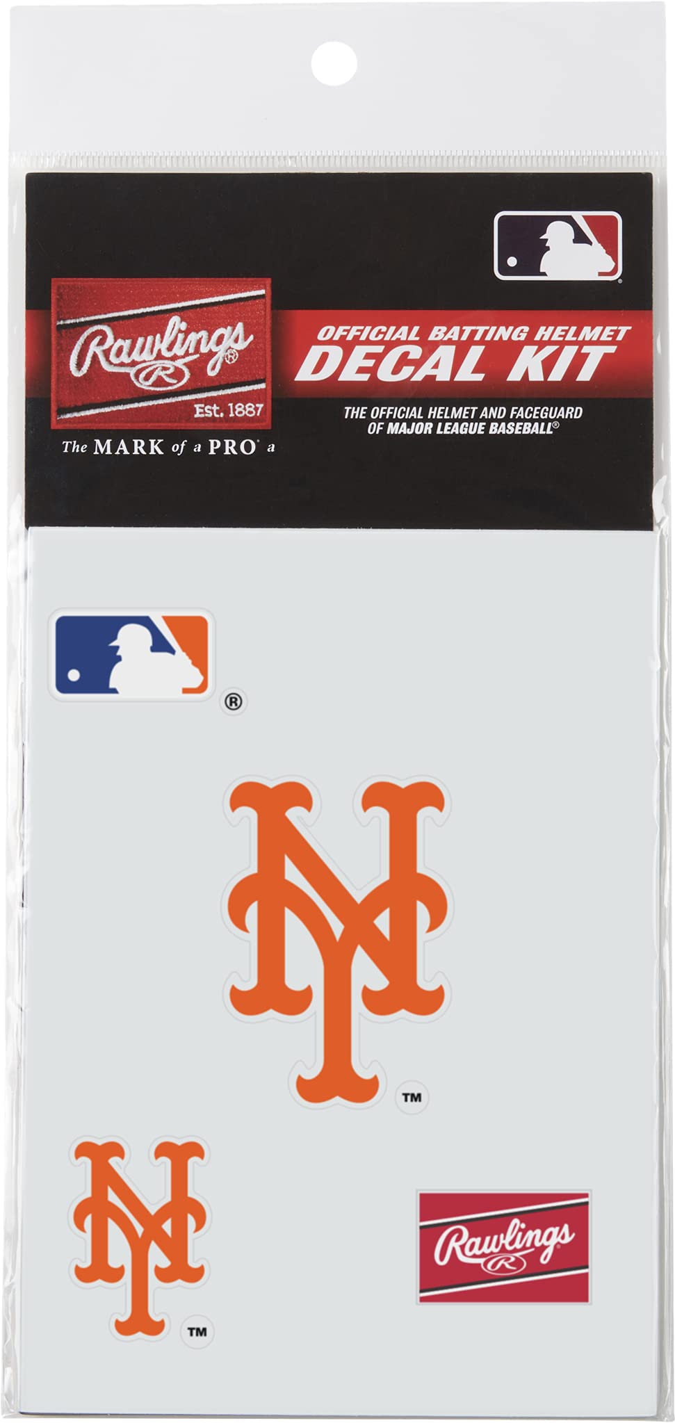 Rawlings MLB Authentic Baseball Helmet Decal Kit, (All Team Options)