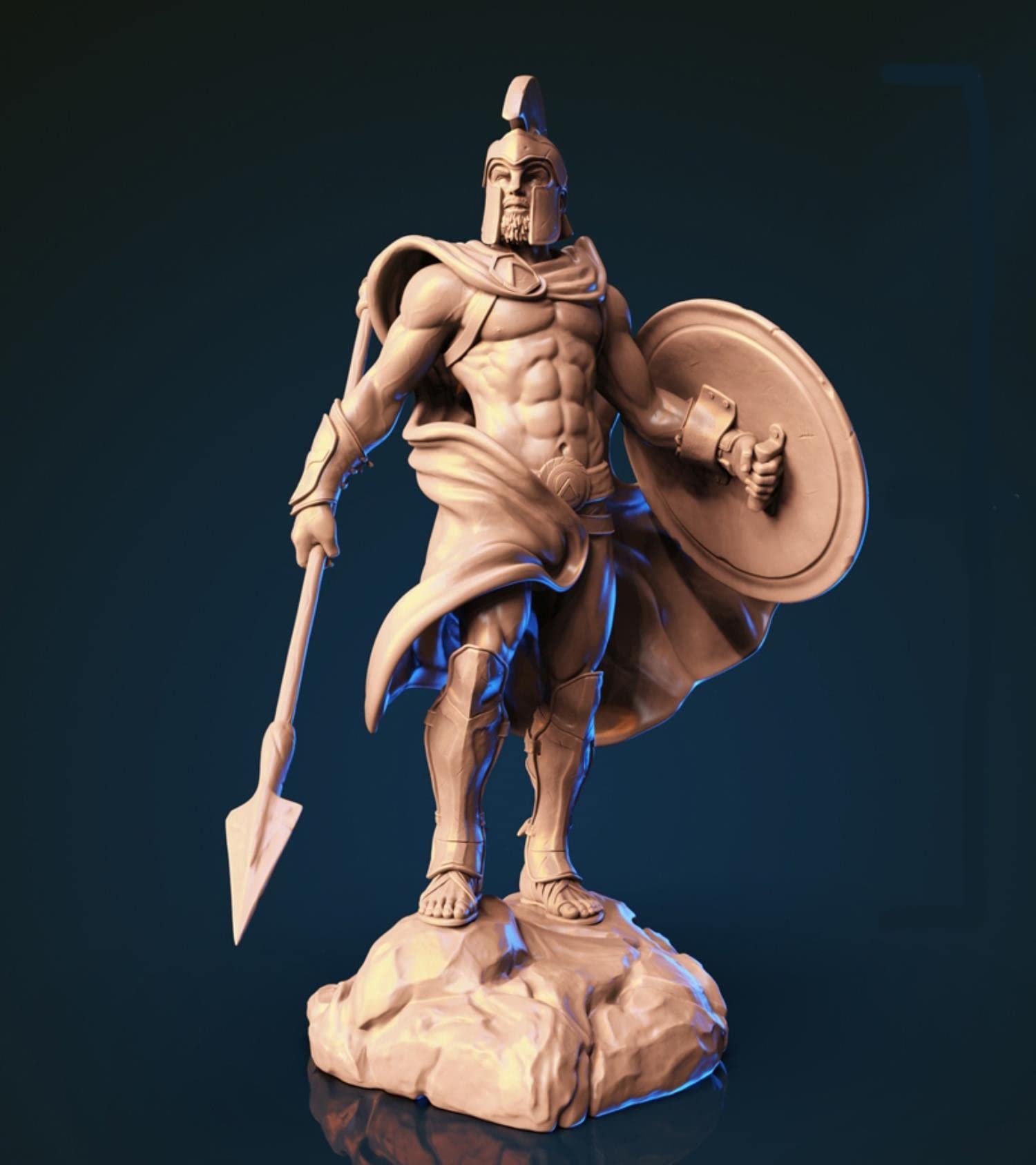 ZHANGJING 1/24 75mm 1/18 100mm Modello in Resina Guerriero Spartano Soldato Figura Smontato Non Verniciato RA-302