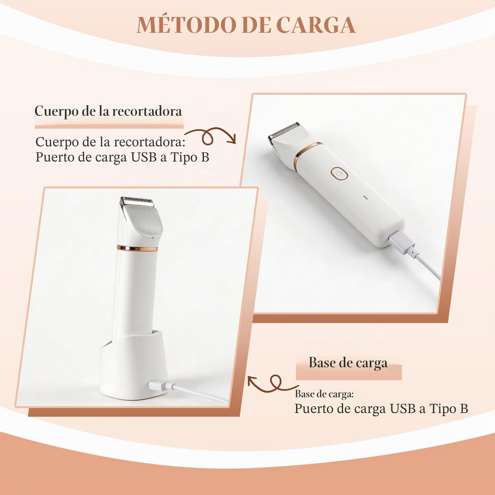 Maquinilla de afeitar para mujer, 3 en 1 para mujeres, depiladora facial para mujeres, recargable con estación de carga USB, afeitadora eléctrica para piernas, brazos y cara, afeitadora impermeable