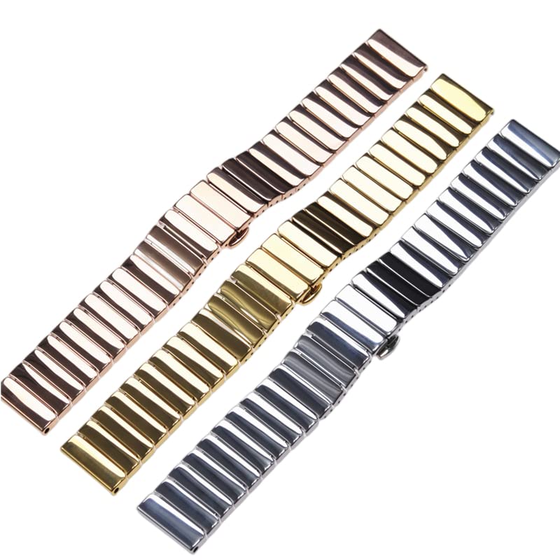 22mm Einstellbare Keramik Uhrenarmband Deployment Verschluss Uhrenarmband Ersatz Flache Uhrenarmband