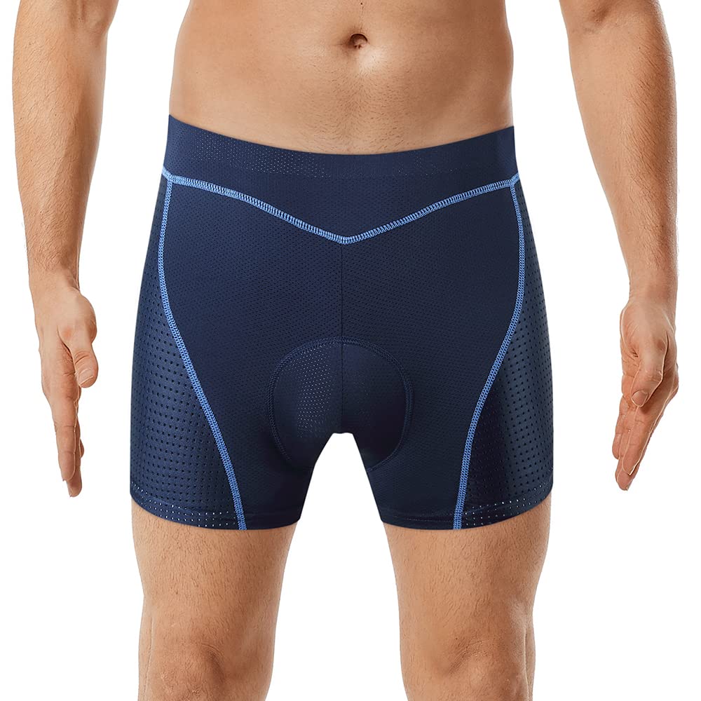 WOSAWE sous-vêtements de Cyclisme pour Hommes Respirant Confortable Caleçon de Vélo avec 5D Gel Rembourré