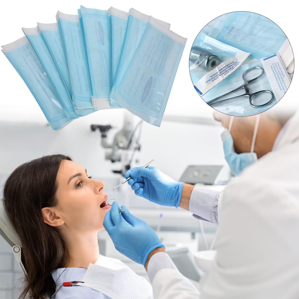 Bolsa de Esterilización Dental 100pcs 90x165mm Auto Sellado