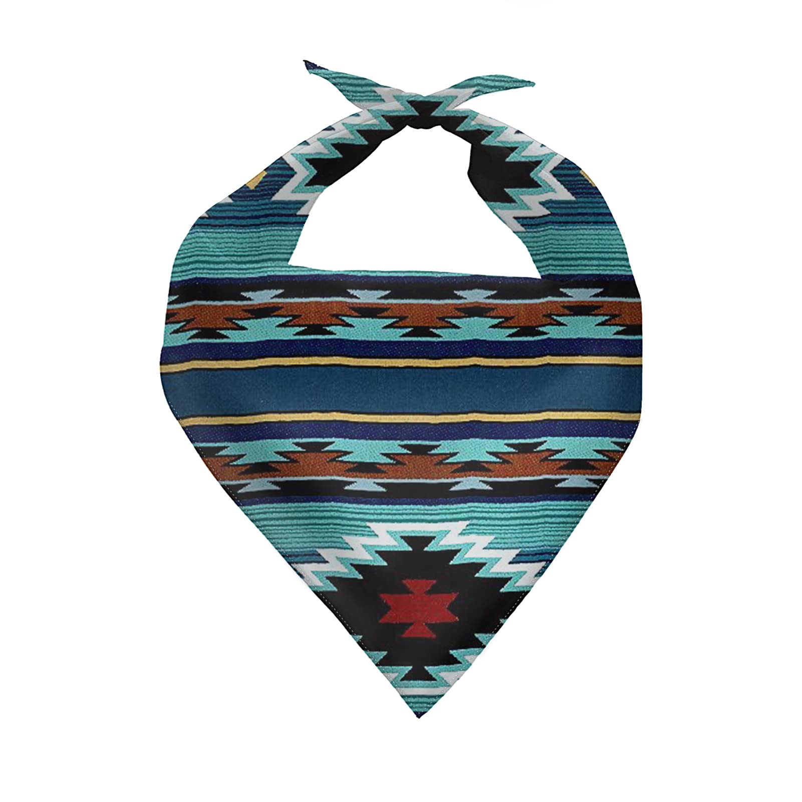 KEIAHUAN Aztec Tribal Style Dog Bandanas Birthday Gift Washable Dog Bib Kerchief Scarf Adjustable Accessories for Small to Large Dog Puppy Cat