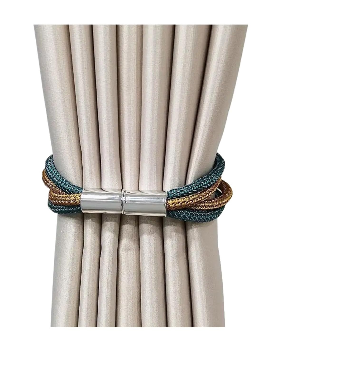 Embrasse pour Rideaux Embrasses de Rideaux légers avec Clip magnétique, adaptées à la décoration Maison du Salon et Chambre(Color 08)