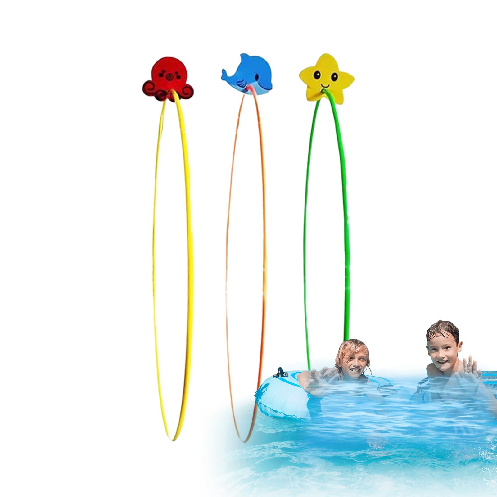 Swim Thru Rings Lot de 3 anneaux de plongée de haute stabilité pour piscine sous-marine