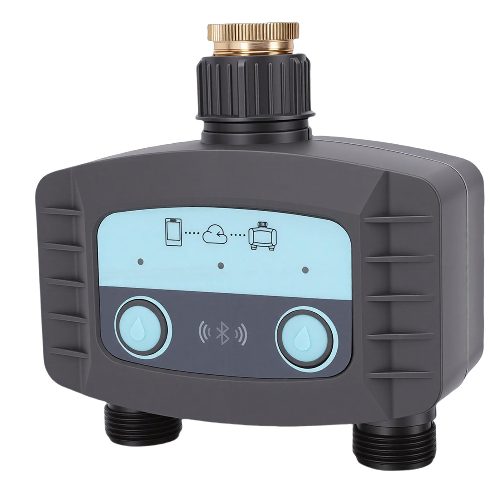 Wakects Zestaw WiFi Timer do Nawadniania ABS Inteligentny Sterownik Nawadniania 500 do 1700 L na godzinę IP67 433 MHz Pilot RF Podlewania Węża Zraszającego Trawnik Ogrodowy