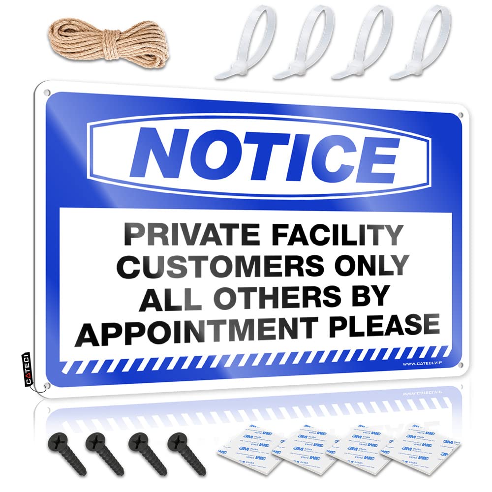 Klimora One Color Bath Towel Notice Sprivate Facility Customers Only All Others Tin Sign White Bath Towels Gym Towels(30X40cm)