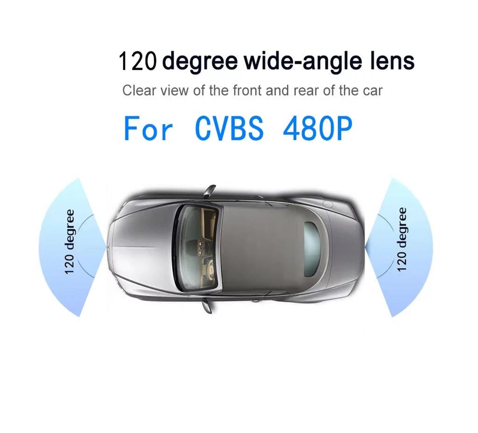 Kit Telecamera posteriore di Retromarcia Auto Vista Posteriore Dell'auto Full HD Starlight Night Vision Reverse Ahd Vehicle Parking Camera Per Chia-X(CVBS480P)
