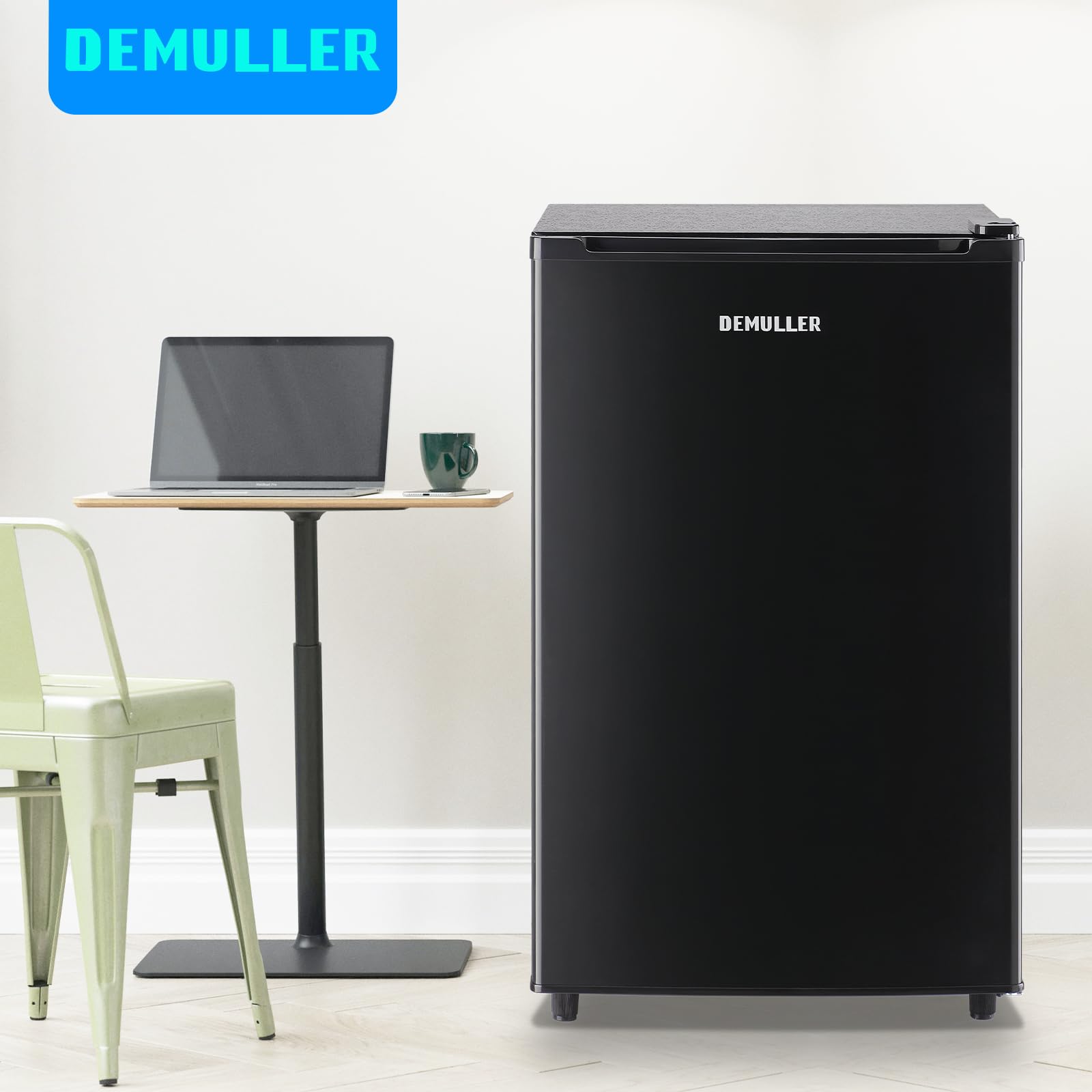 Demuller 3.2 Cu.Ft Upright Freezer With 7 Adjustable Thermostat Stand-Up Single Door Compact Freezers With Rapid Cooling Technology For Home Kitchen Dorm Silver on Fridge.com - View 6
