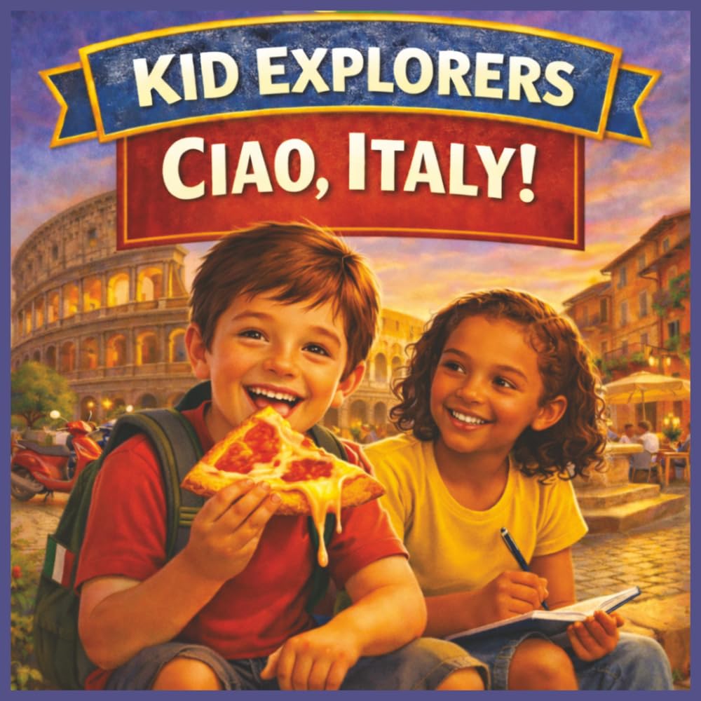 Kid Explorers: Ciao, Italy!: Pizza, Piazzas, and the Land of La Dolce Vita Adventure Book for Kids