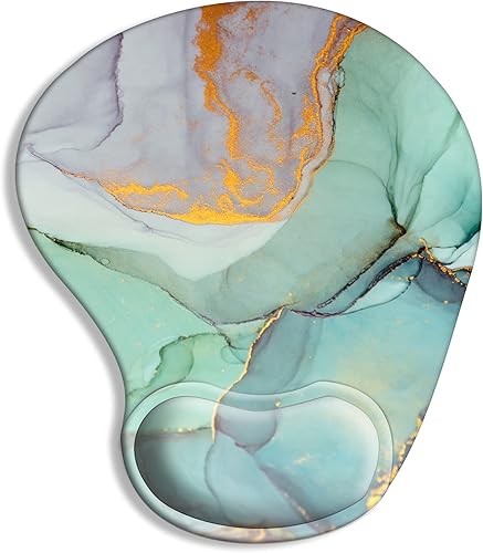 Miniatura 7 de Alfombrilla ergonómica para mouse con reposamuñecas de gel con base de goma antideslizante, fácil de escribir y aliviar el dolor, para juegos,