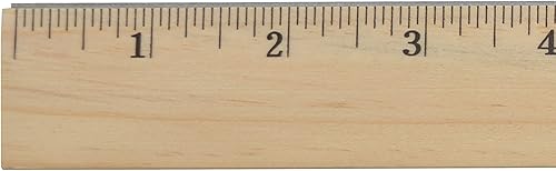 Miniatura 5 de Westcott 05011 Regla de madera con borde biselado, 12 pulgadas (paquete de 2)