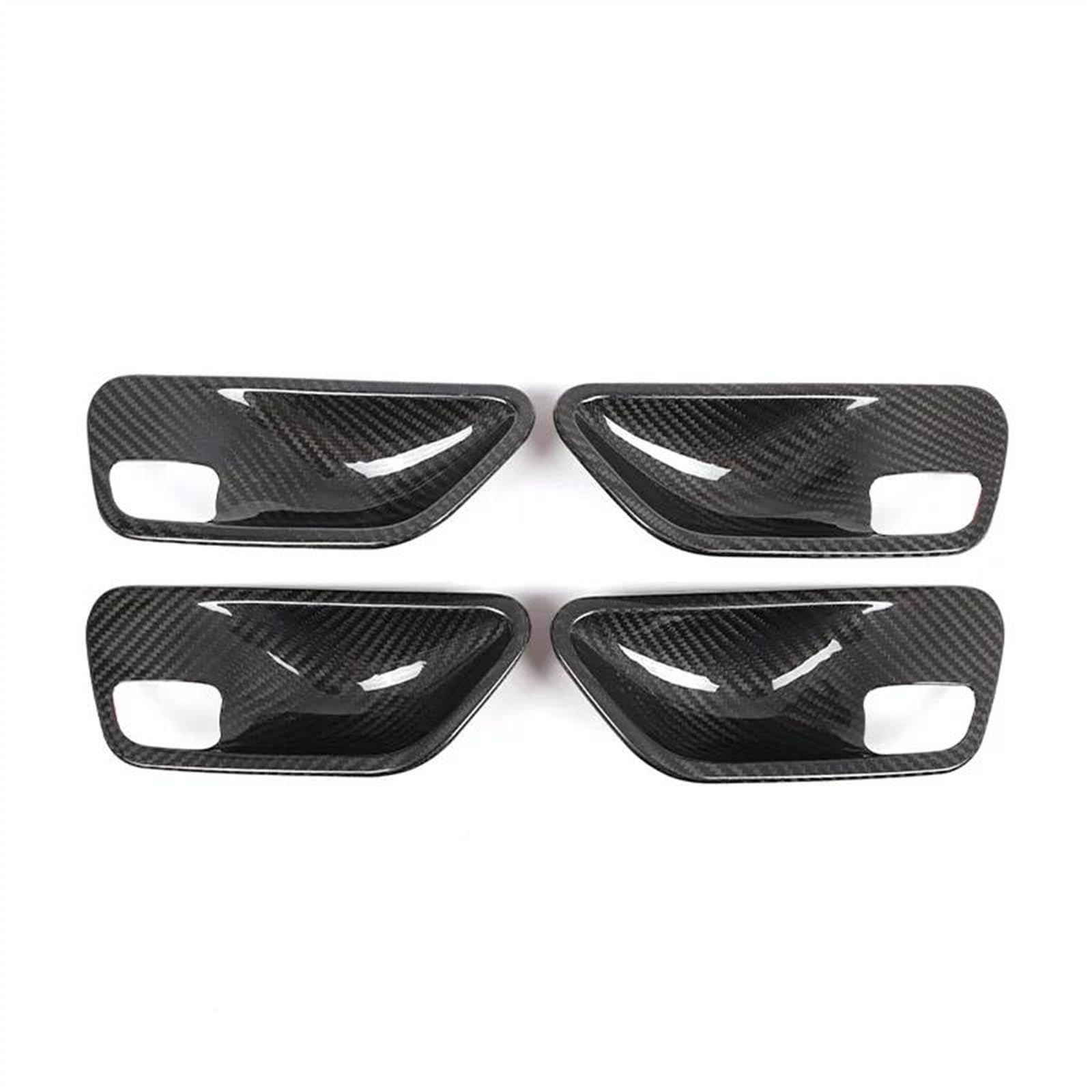 Qibbei A 4Pcs Real Carbon Fiber Car Door Inner Bowl Cover Decoration Sticker For 3 4 Series 3Gt F34 F30 F36 2013-2019 Stickers(A 4Pcs)