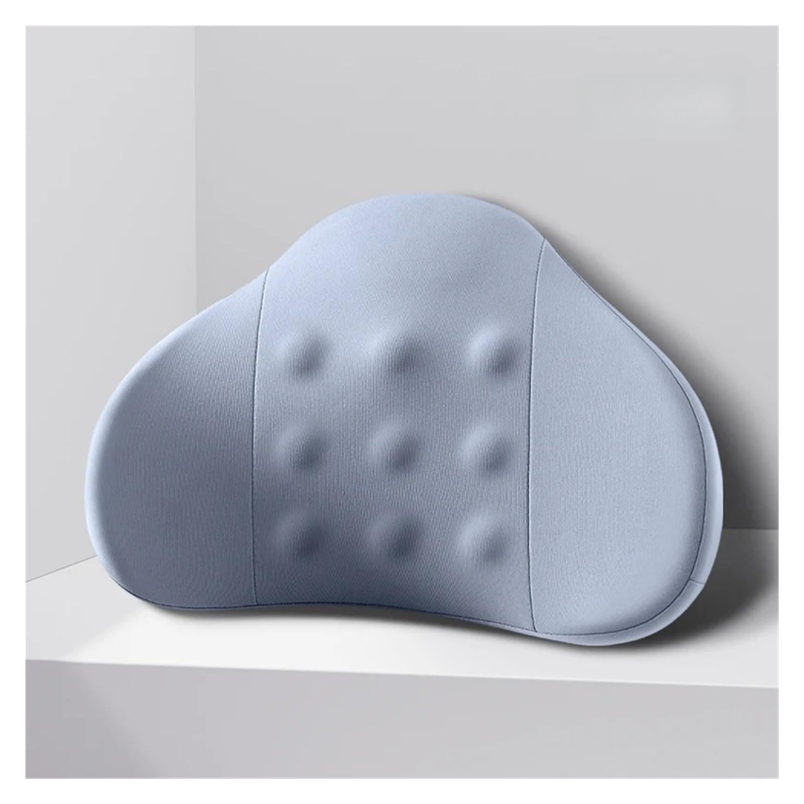 Hviyroi car seat cushion Memory Foam Massage Lumbar Support for Car Office(Blue)