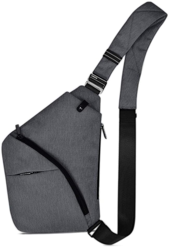 OSOCE Anti-Theft Waterproof Shoulder Backpack Sling Chest Crossbody Bag Cover Pack Rucksack Bicycle Sport (B13-Ⅱ-Dark Grey) (B08DCVVG5J) Amazon Price History, Amazon Price Tracker