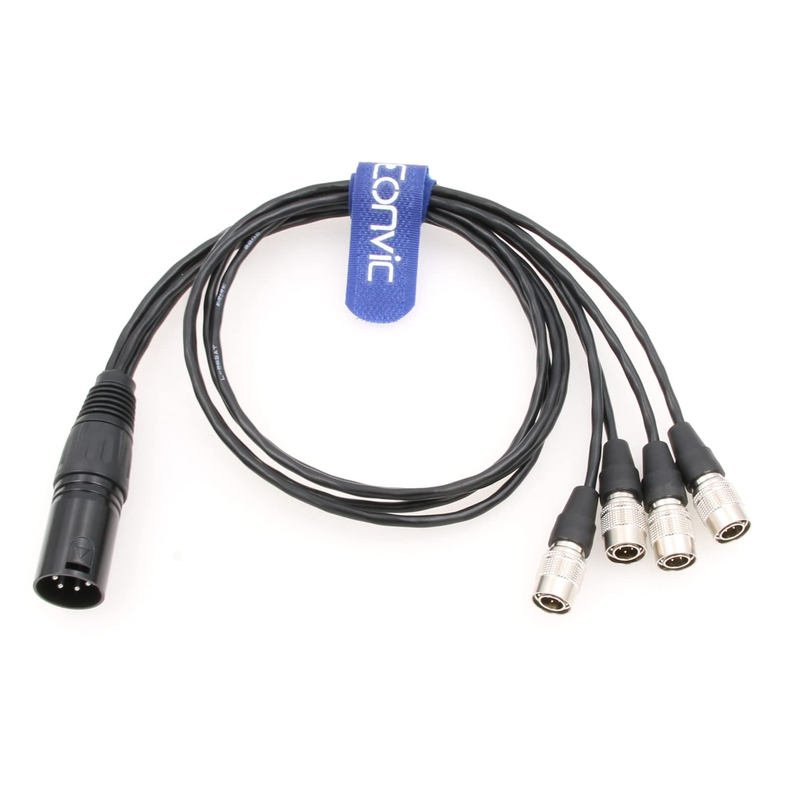 Amazon | Eonvic 電源ケーブル 4ピン XLRオス - 4 x ヒロセ 4ピンオス