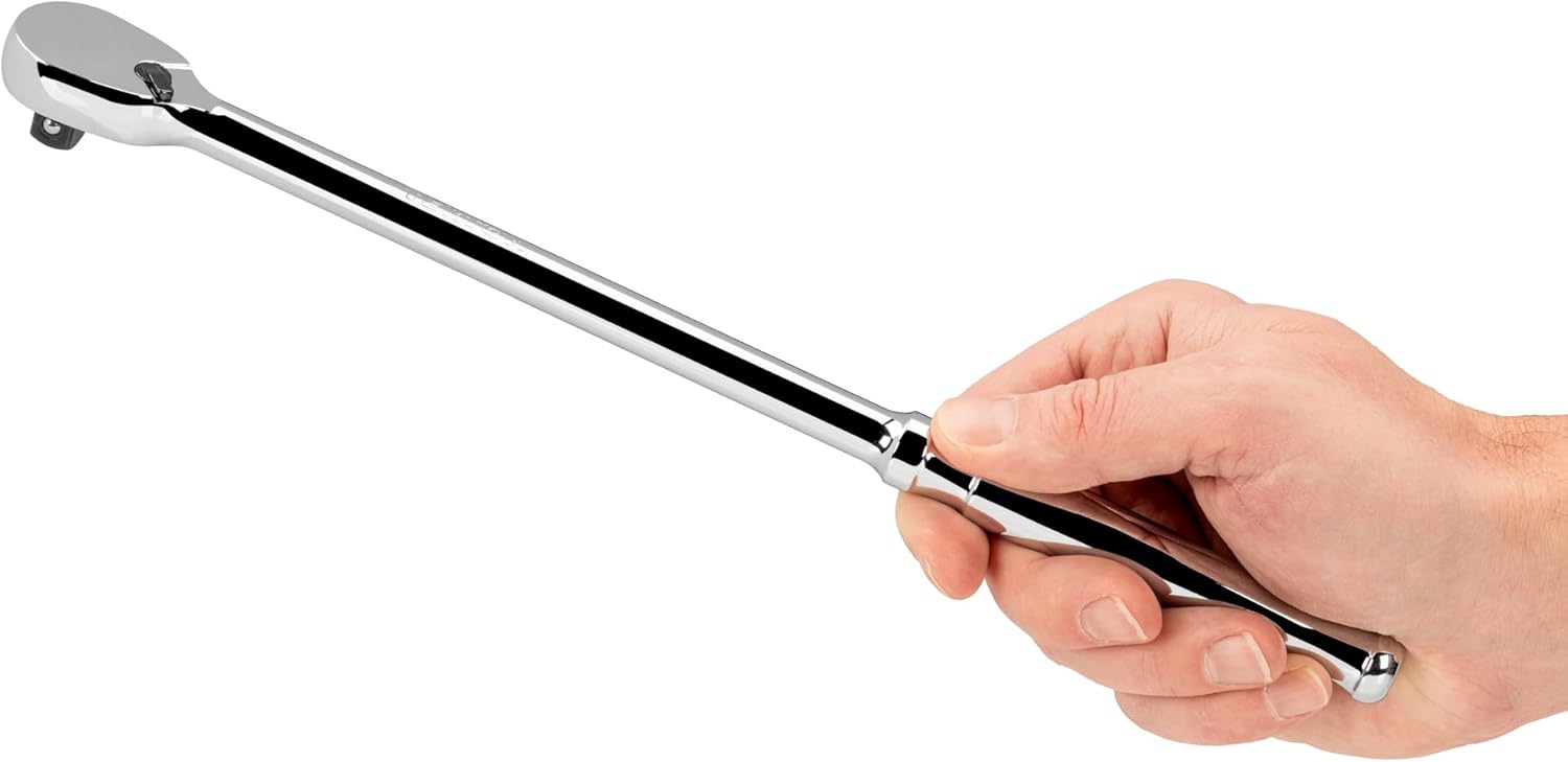 TEKTON 3/8 Inch Drive x 12 Inch Non-Quick-Release Long Ratchet | SRH01112