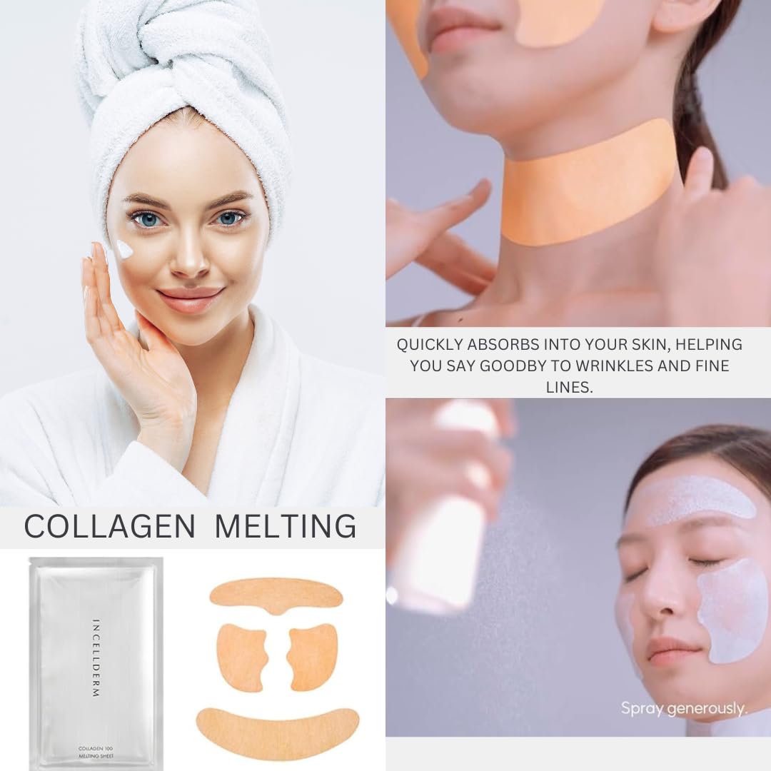パック・フェイスマスク INCELLDERM COLLAGEN 100 MELTING SHEET Incellderm ICD Collagen 100 Melting Mask