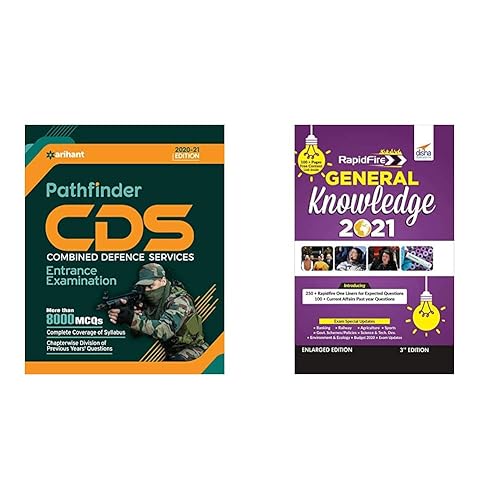 Pathfinder CDS Combined Defence Services Entrance Examination 2020+Rapid General Knowledge 2021 for Competitive Exams(Set of 2 books)