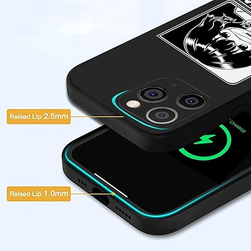 Miniatura 4 de KAMINA Funda compatible con iPhone 12 Pro Max, funda anti social Kawaii Manga Otaku japonés cómic para hombres, mujeres y niños, diseño de anime