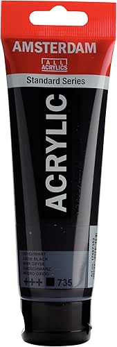 Amsterdam Standard Series Acrylic Tube 120ml Oxide Black 735 (17097352)